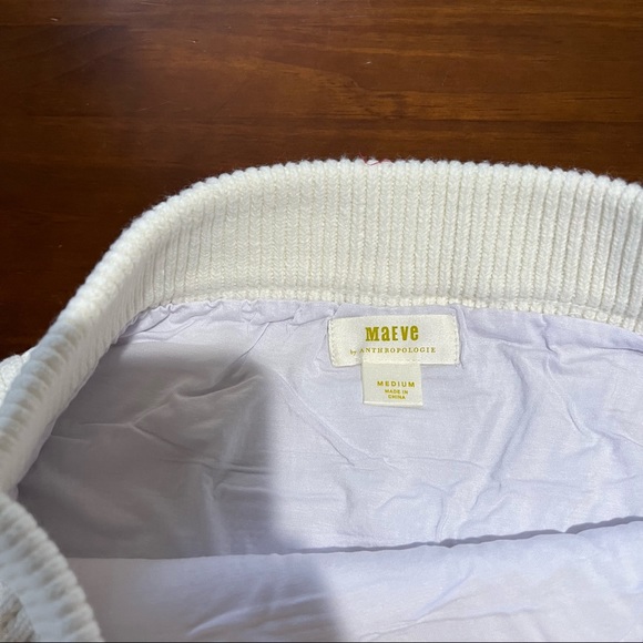 NWT Maeve Anthropologie Cable Knit Sweater Top/Skirt Set Sz Medium - Picture 8 of 11